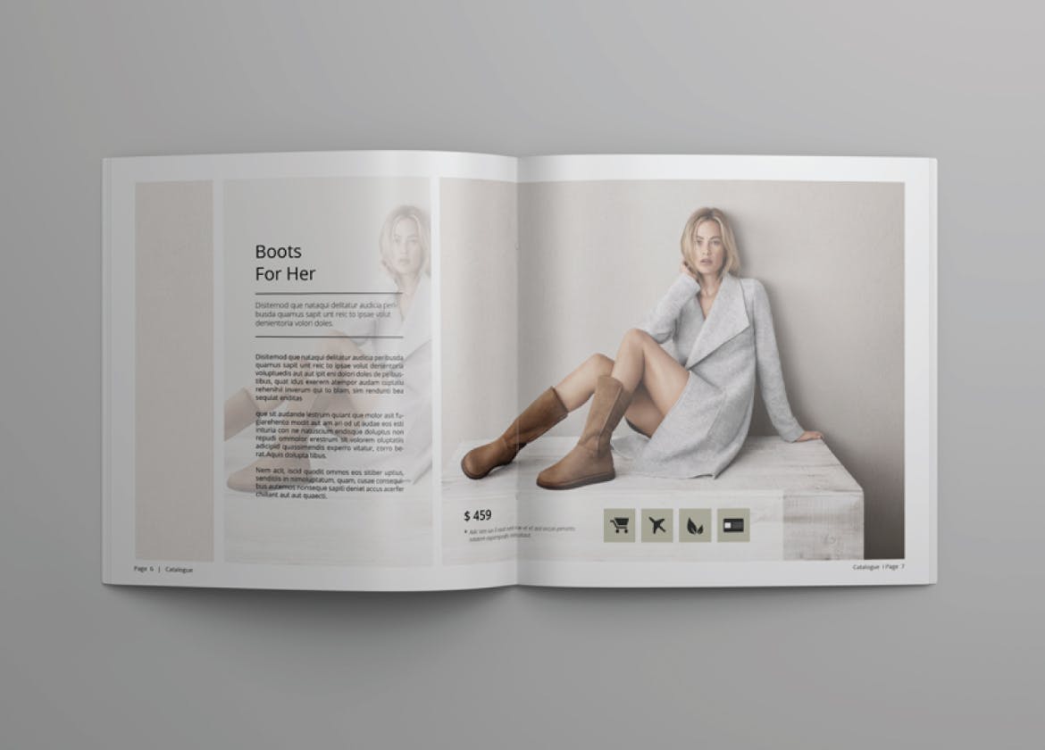 方形多用途产品目录设计模板v4 Square Catalogue Template Vol. 4插图(3)