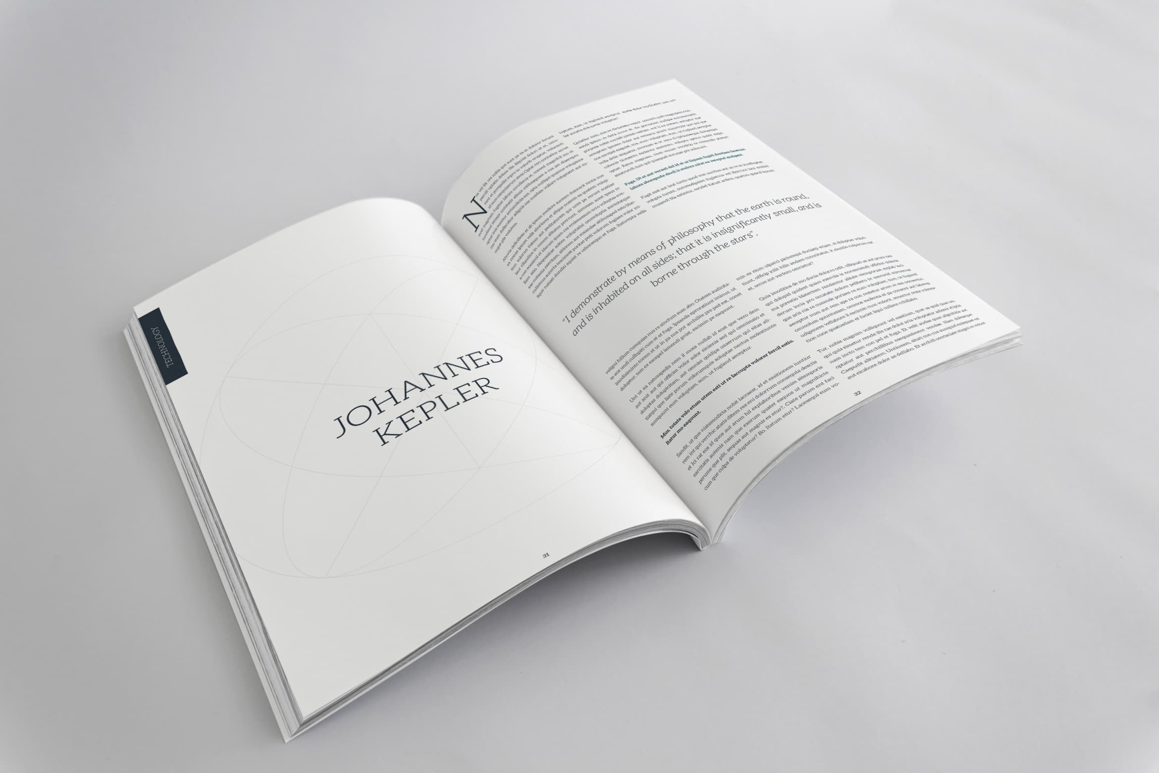 自然科学杂志模板-Infinity Magazine Template（InDesign ）插图(4)