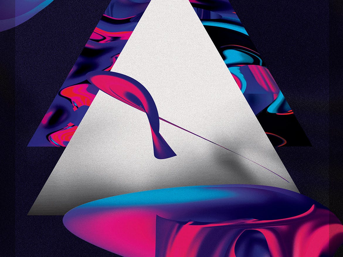 18个时尚炫酷艳丽的五颜六色的聚丙乙烯大理石质感的背景底纹纹理大集合插图(4)