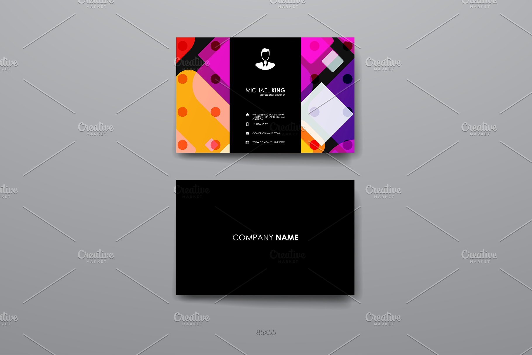 8款企业个人名片抽象设计模板 8 Business Cards插图(41)