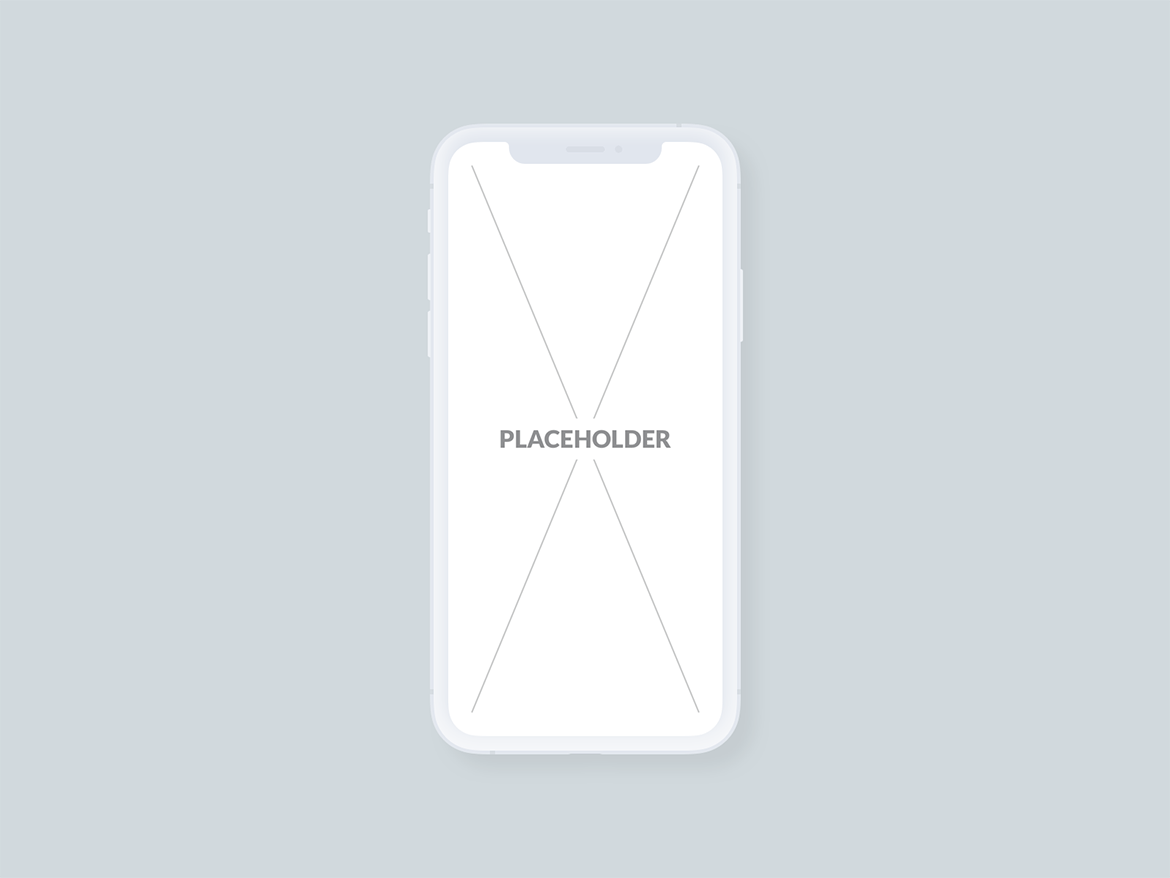 刘海屏iPhone手机等距网格素材库精选样机模板[白色版本] Presentation Mockups Light插图(2)