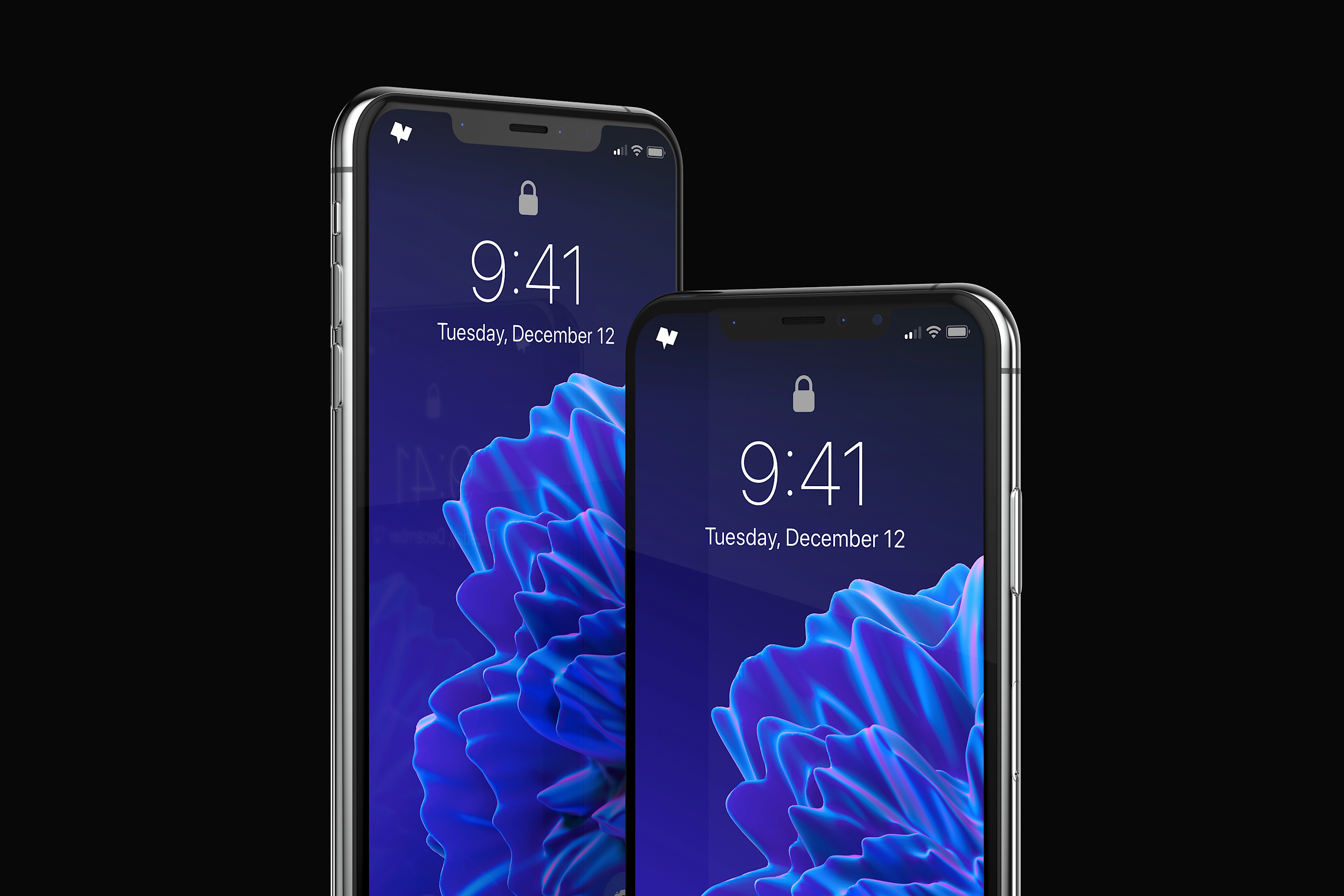 iPhone XS Max智能手机APP应用UI设计图演示样机03 iPhone XS Max Mockup 03插图(2)