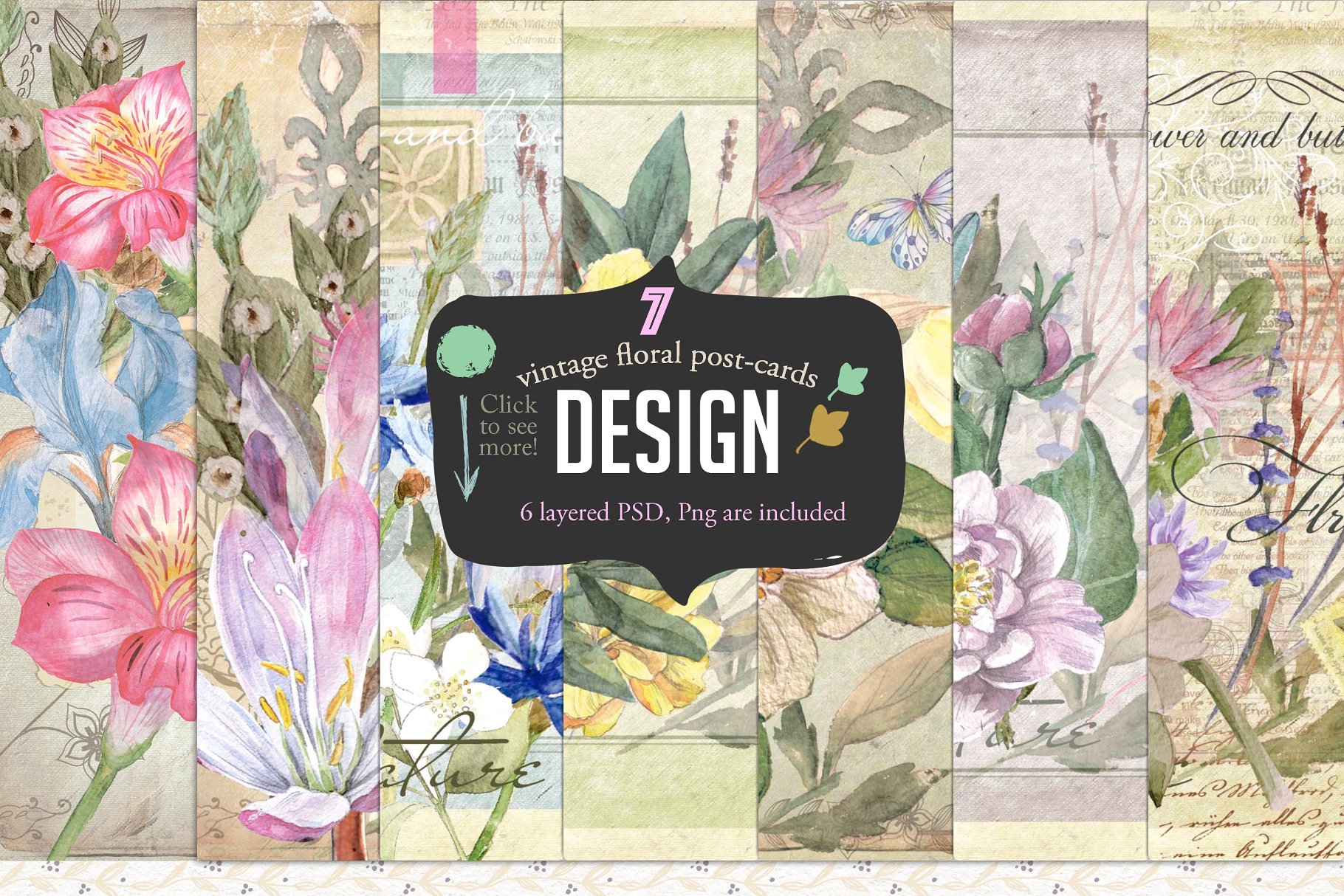 超级手绘水彩花园元素合集[1.23GB] Amazing garden 100 PNG插图(13)