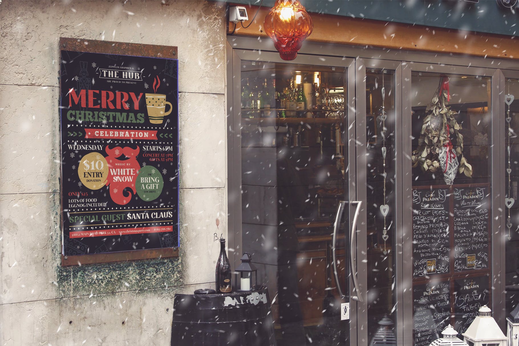 圣诞节庆祝主题海报传单设计模板v1 Christmas Flyer Template Vol.1插图(3)