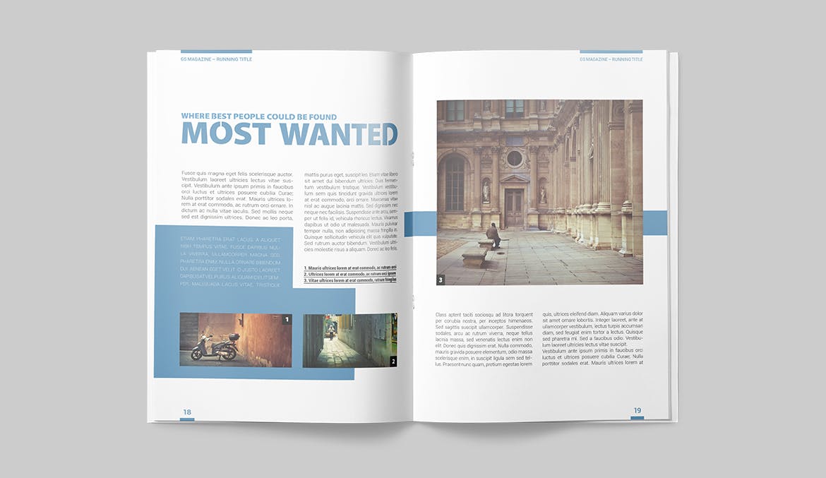 建筑设计主题杂志设计INDD模板 Magazine Template插图(8)