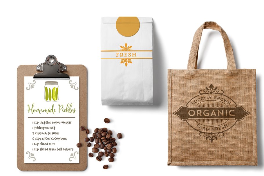 现代农贸市场剪贴画素材 Modern Farmers Market Graphics插图(3)