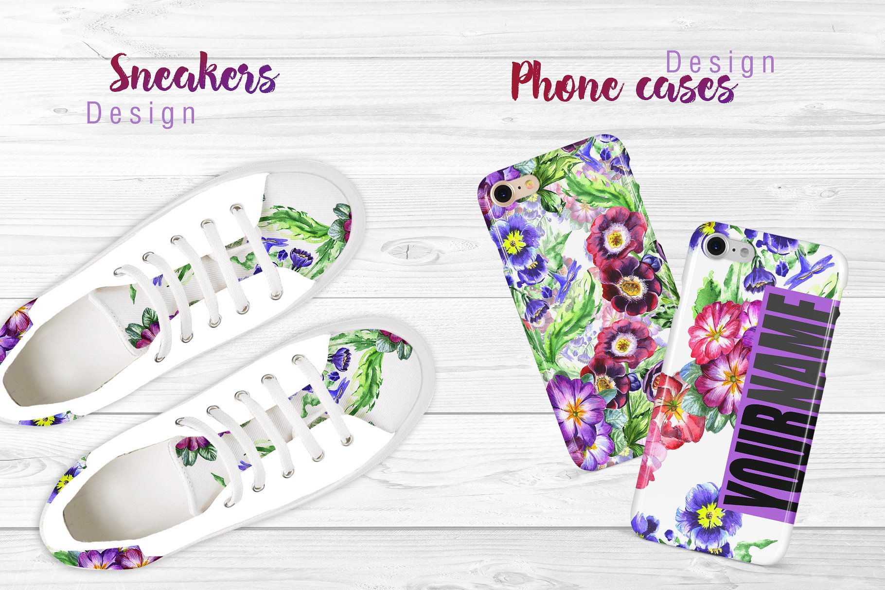 超赞的30款紫罗兰花水彩集打包下载[png,jpg]插图(2)