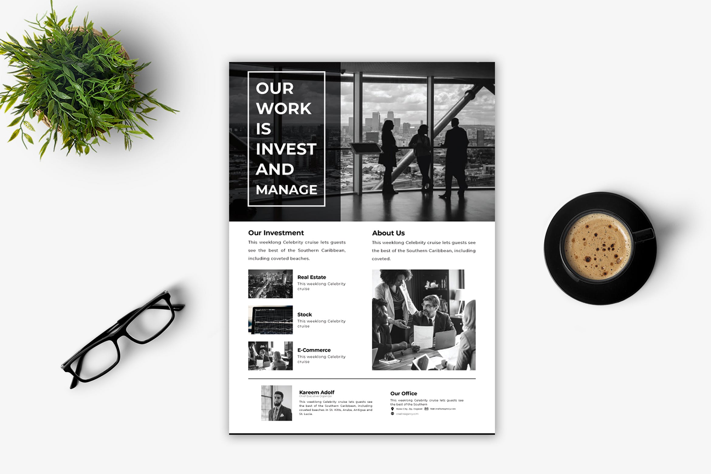 标准企业简介传单设计模板v1 Business Flyer – Vol. 1插图