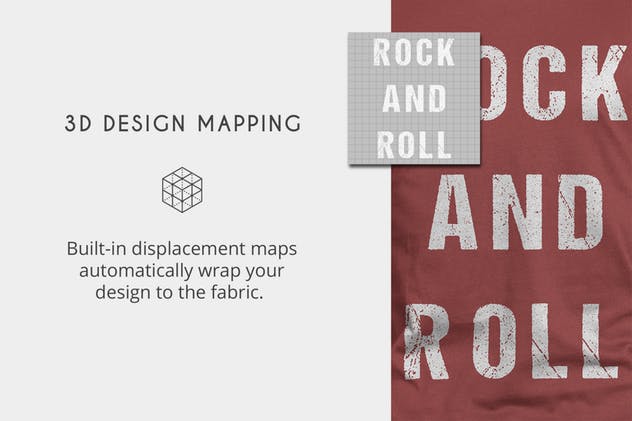 印花设计演示T恤服装样机 T-Shirt Mockups插图(2)