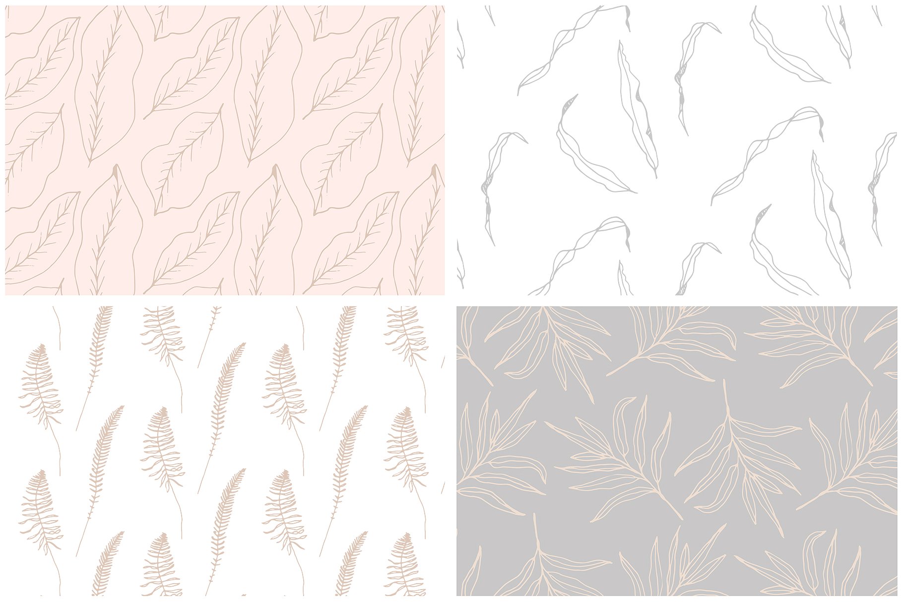 浪漫手绘色彩落叶树枝元素 Hand drawn Leaves Collection插图(18)