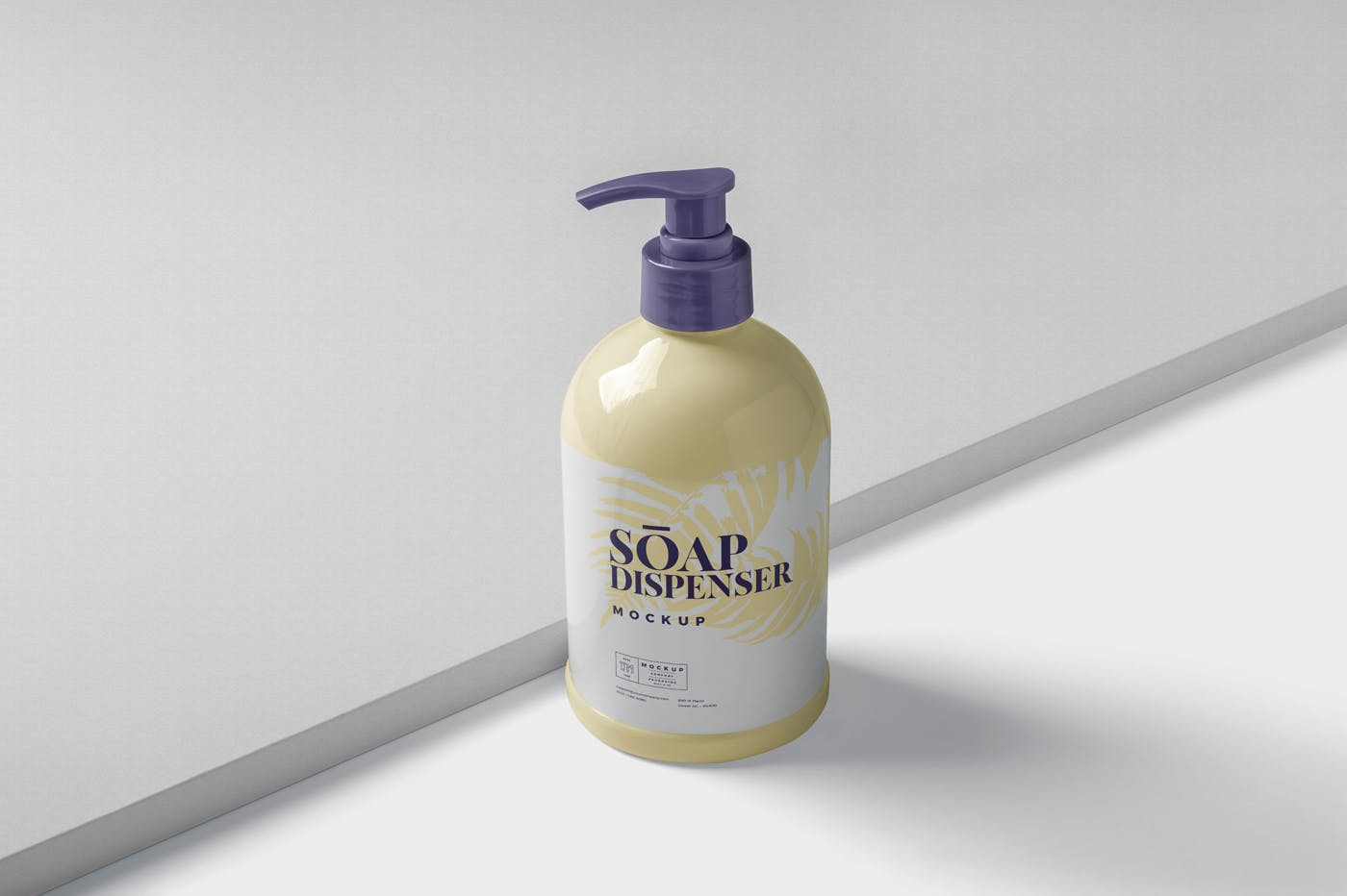 沐浴露洗发水按压瓶外观设计样机模板 Soap Dispenser Mockup – Big Size插图(2)