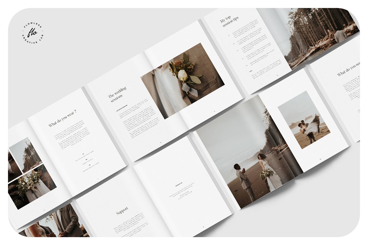 浪漫婚纱摄影指南画册模板下载插图(5)