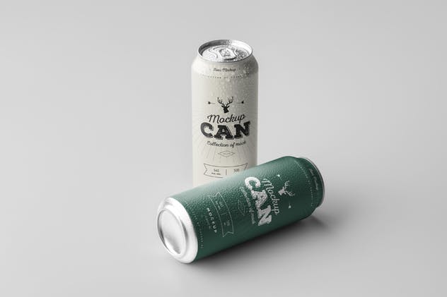 啤酒饮料罐头外观样机模板04 Can Mock-up 4插图(10)