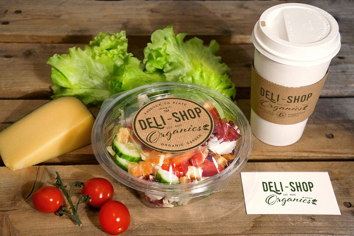 沙拉&咖啡食品品牌Logo设计展示样机 Food Coffee Mockup插图