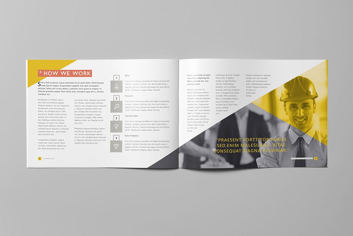 企业年度报告横版设计模板 Annual Report 2016/2017 – Landscape插图(4)