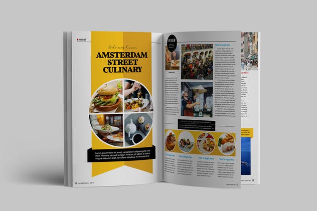 旅行风景主题杂志排版模板 Traveling Magazine插图(11)