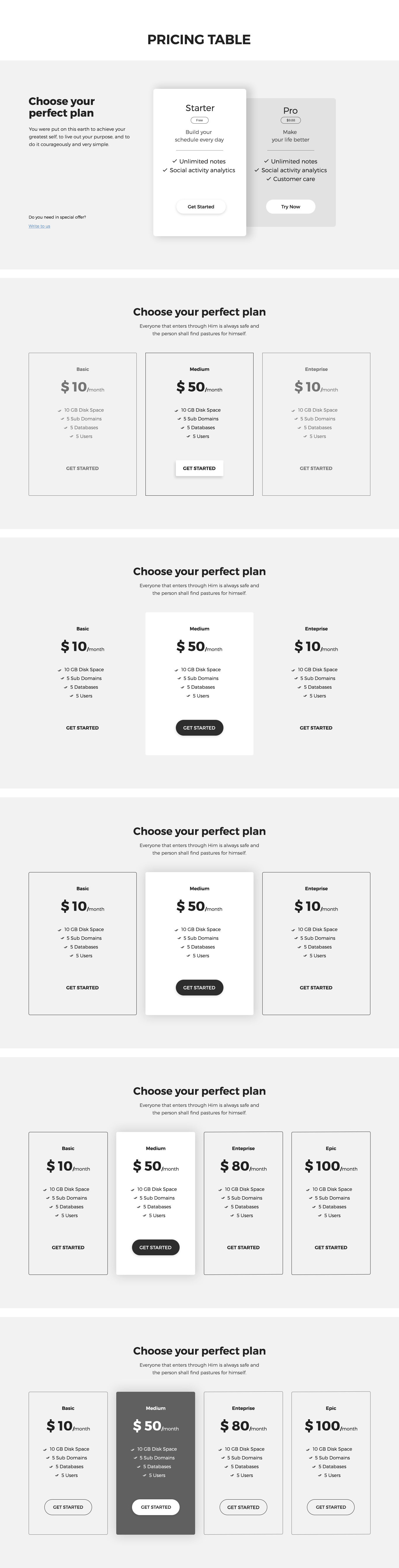 非常完整的一套网页设计 UI 套件 Landing Page UI Kit插图(9)
