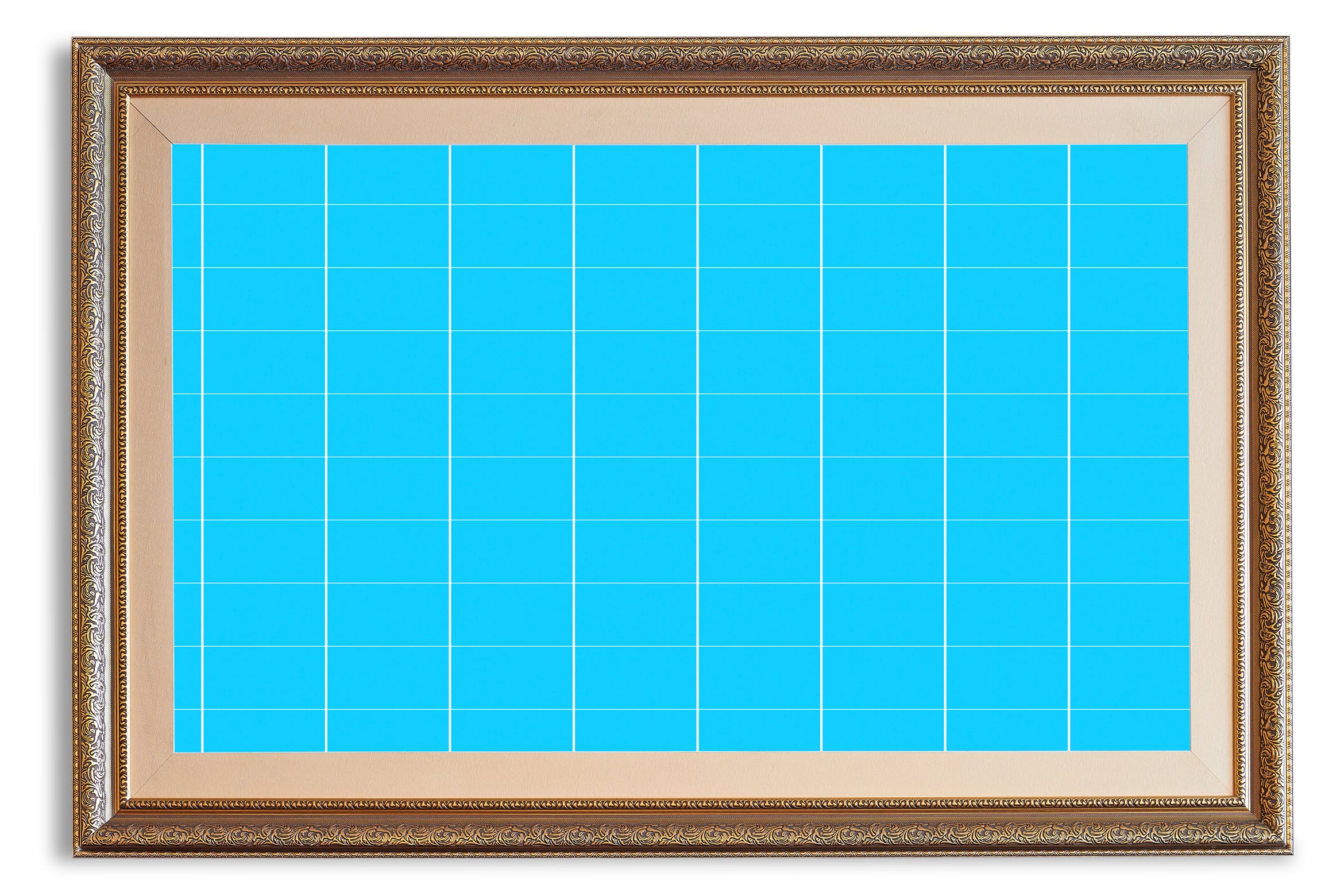 东方特色金色相框画框样机素材库精选模板v02 Oriental_Gold-Frame-Mockup-02插图