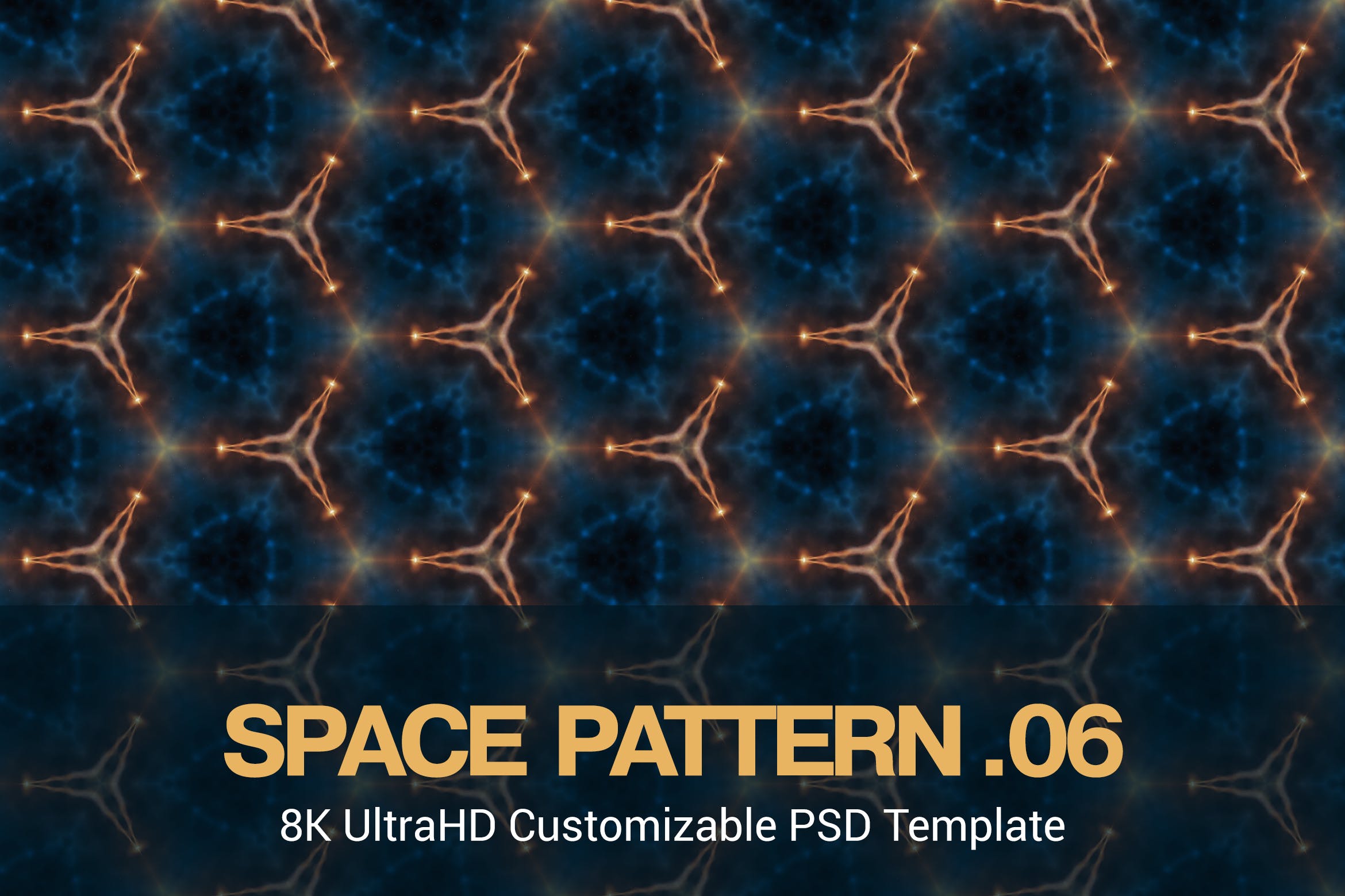 8K超高清太空主题抽象四方连续图案无缝背景素材v6 8K UltraHD Seamless Space Pattern Background插图