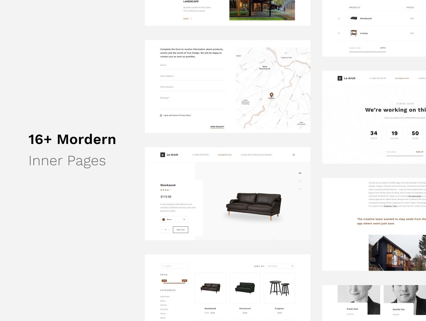 素材库下午茶：建筑设计适用的网页模板下载[Sketch,Fig]插图