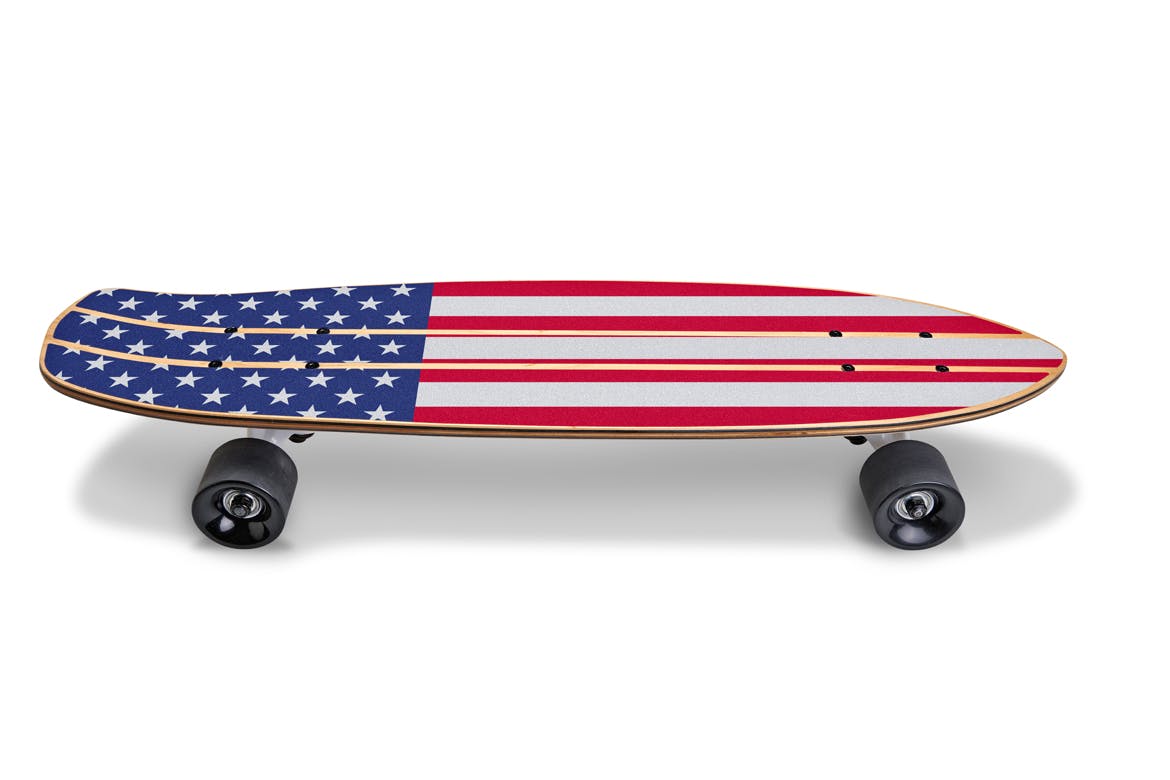 滑板顶部设计正面预览图样机02 Skate_Board-02_Mockup插图(6)