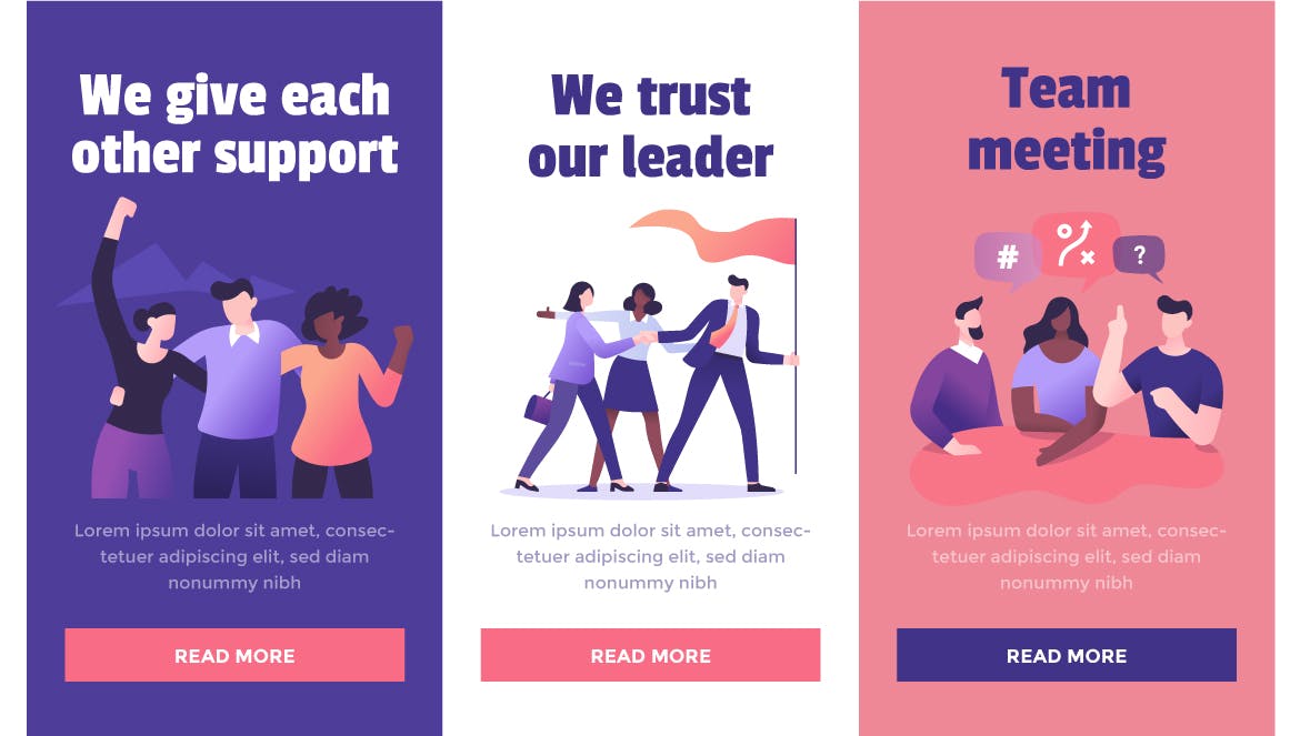 9款团队合作主题矢量素材库精选概念插画素材集 9 Teamwork Spot Concepts Set插图(2)