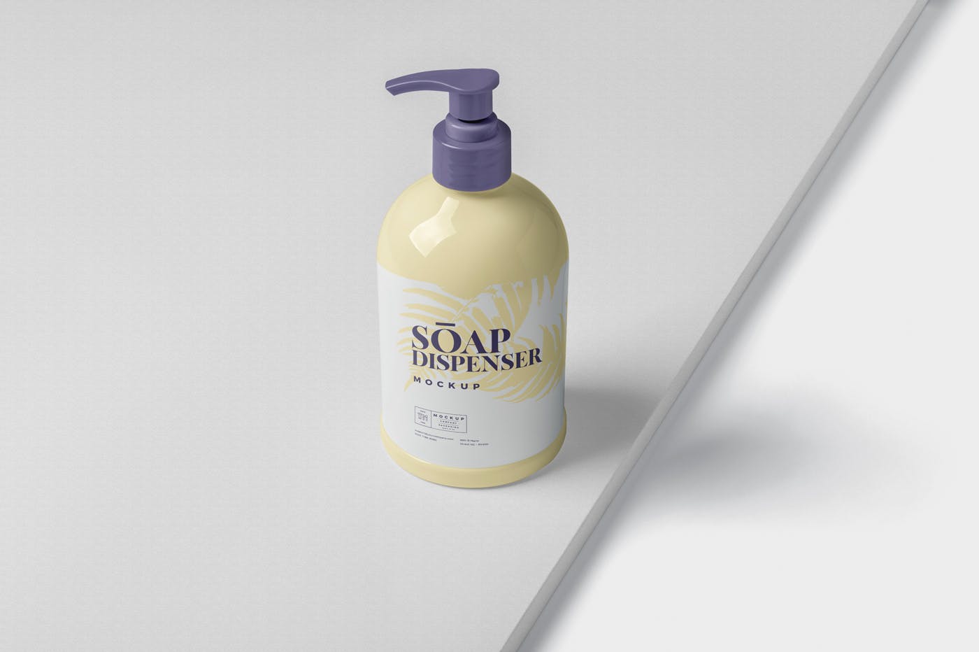 沐浴露洗发水按压瓶外观设计样机模板 Soap Dispenser Mockup – Big Size插图(3)