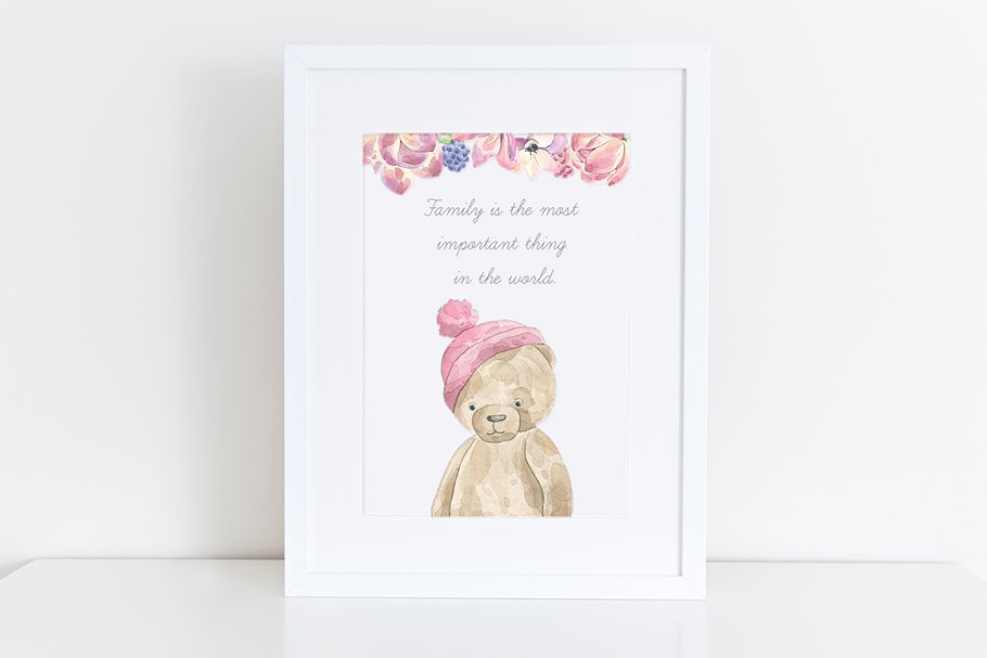 美容化妆主题水彩设计素材 Fairytale Watercolor Collection Pro插图(5)