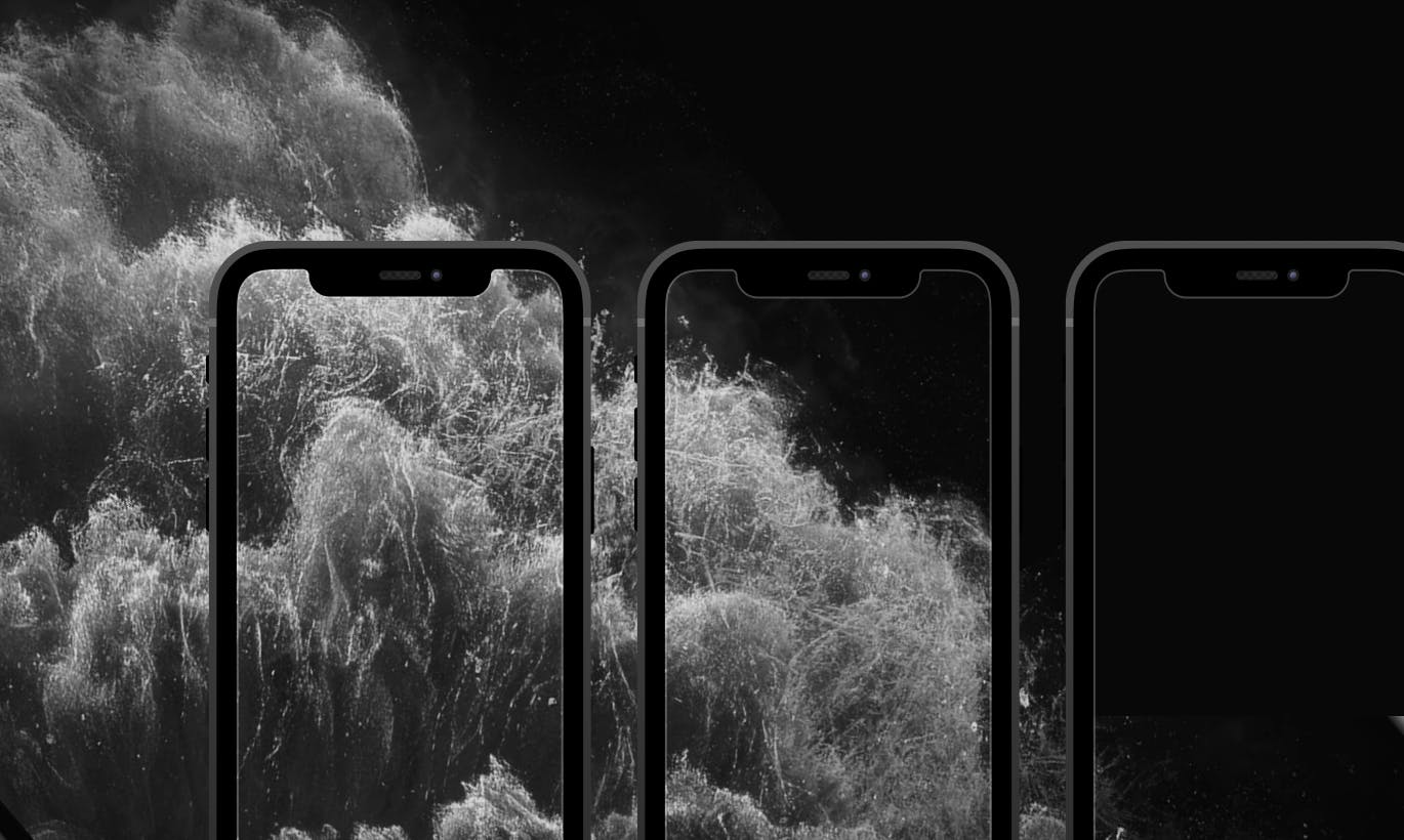 简易设计风格iPhone 11 Pro手机样机 iphone 11 pro mockup插图(1)