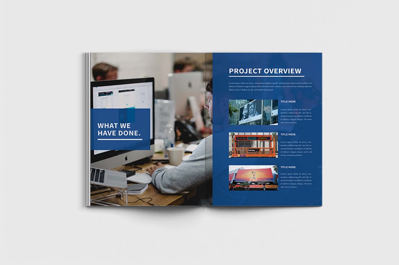 商业计划书/企业简介宣传画册设计模板 Walkers – A4 Business Brochure Template插图(6)