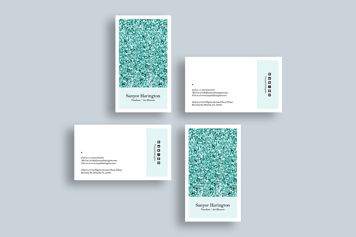 30个时尚高端的名片卡片邀请函请柬设计模板插图(28)