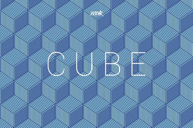 立方体-无缝几何背景（第05卷） Cube| Seamless Geometric Backgrounds | Vol. 05插图(5)