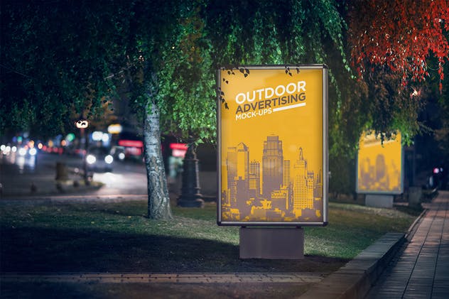 户外灯箱广告样机模板v2 Outdoor Advertising Mock-Up Vol.2插图(6)
