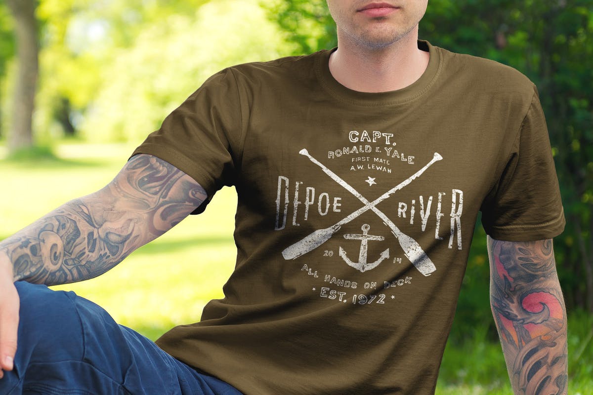 潮流时尚T恤都市版服装样机 T-Shirt Mockup / Urban Edition插图