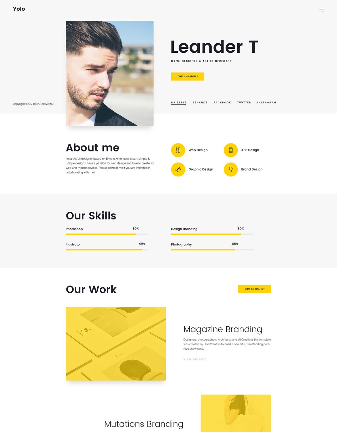 响应式网页设计多用途网站设计PSD模板 Yolo | Responsive Multi-Purpose PSD Template插图(7)
