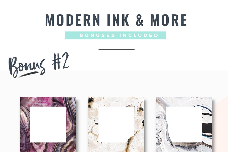 现代墨水纹理素材 Modern Ink & More Backgrounds插图(12)