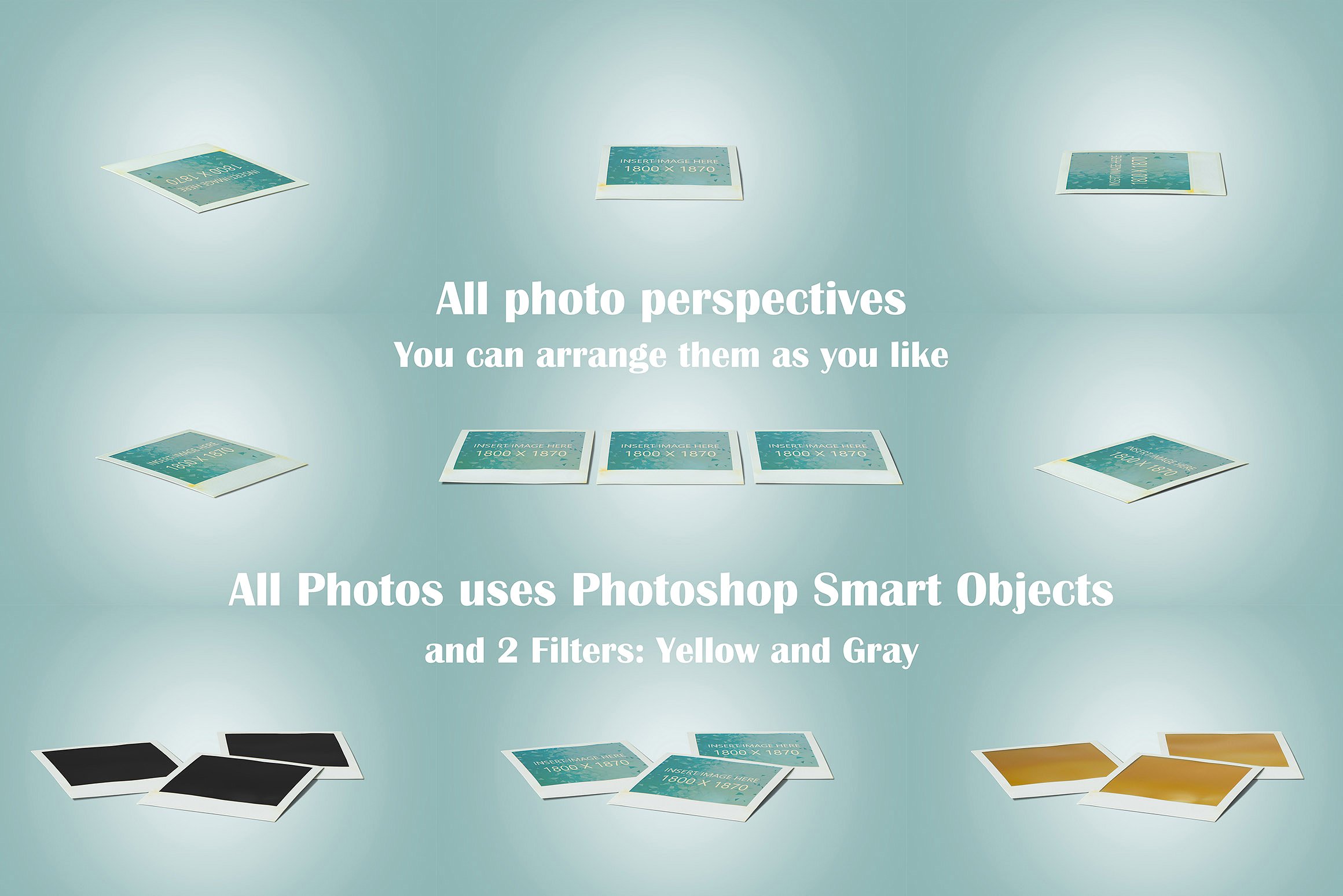 宝丽来相机样机 Polaroid Mockup插图(3)