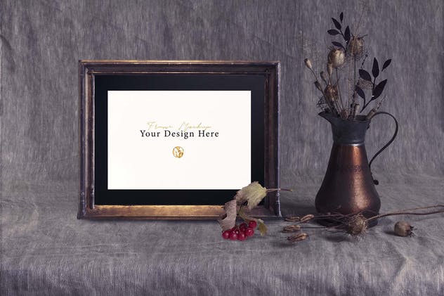 欧式乡村风格水彩场景样机模板 Rustic Scense mockups插图(8)