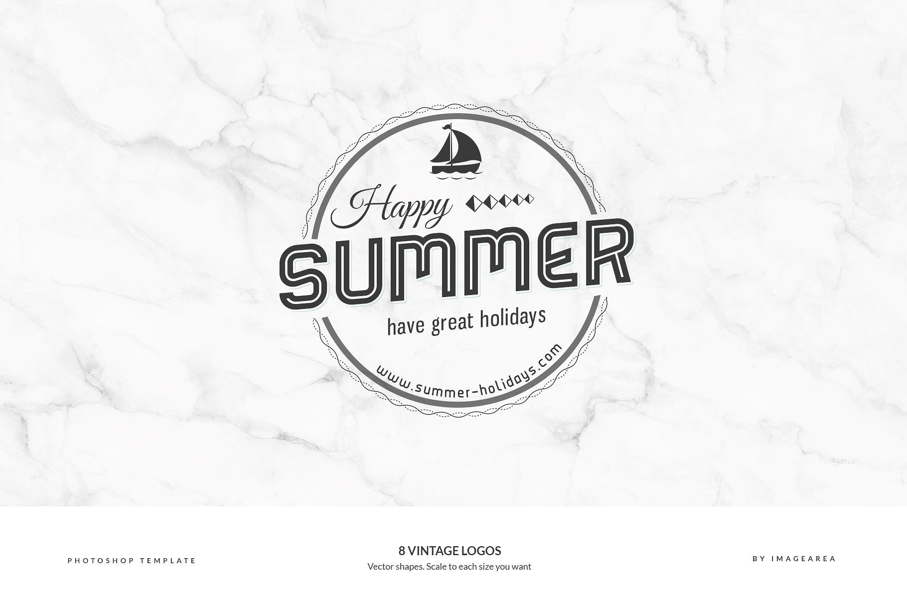 8款复古设计风格品牌Logo商标设计模板 8 Vintage Logos插图(6)