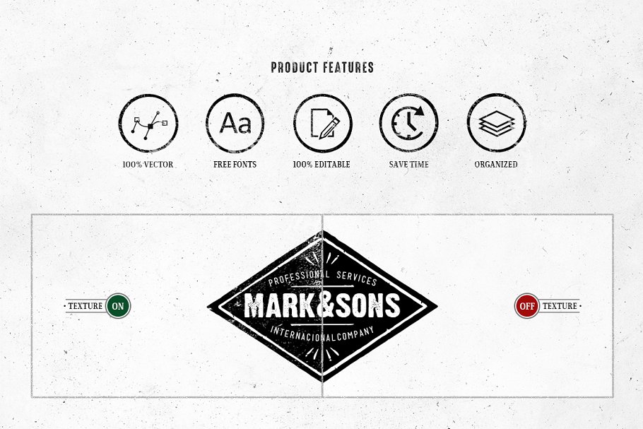 复古标志设计模板v9 Retro Logo Templates V.09插图(4)