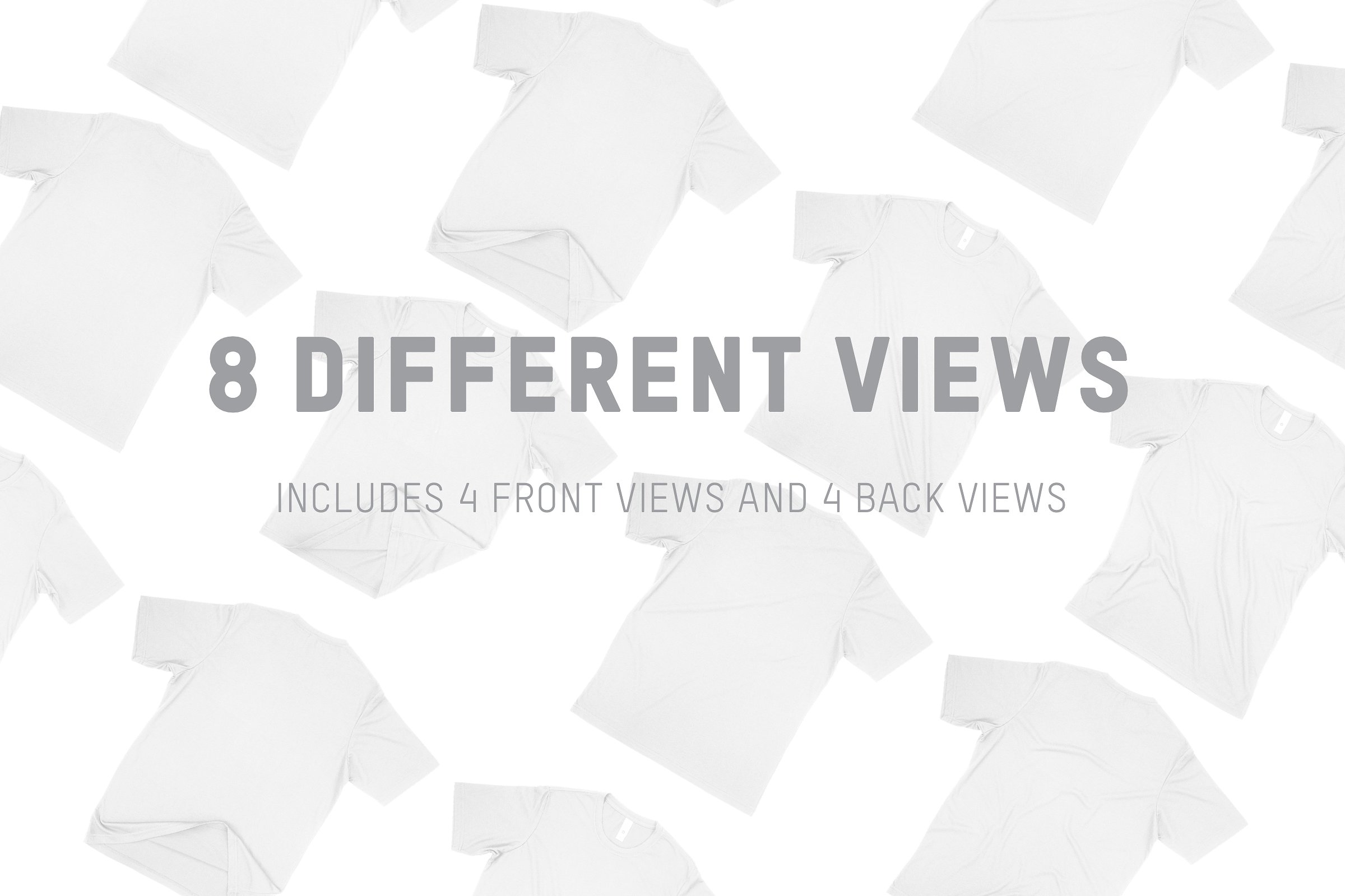 中性圆领T恤服装样机 Next Level 6200 Poly Cotton T-Shirt插图(5)