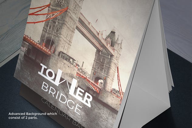 桌面日历设计展示样机模板v3 Desk Calendar Mock-Up vol.3插图(1)