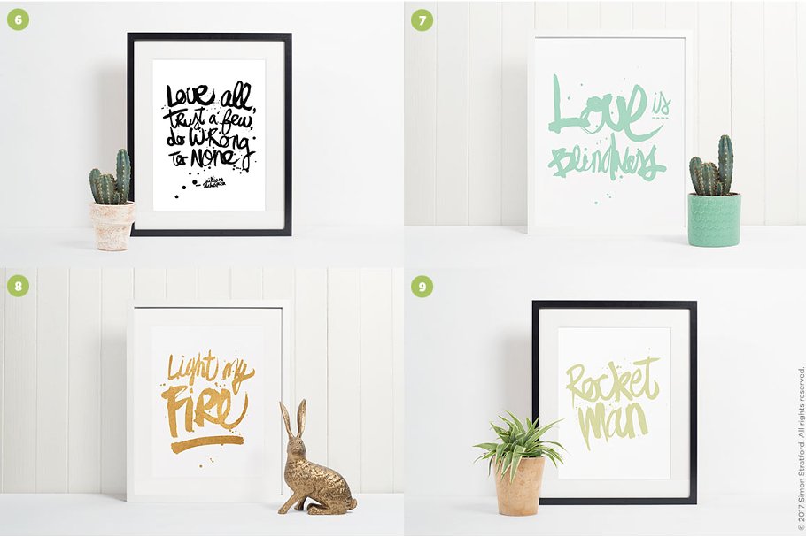 10款不同相框照片展示样机模板合集 10 picture frame mockups photoshop插图(3)