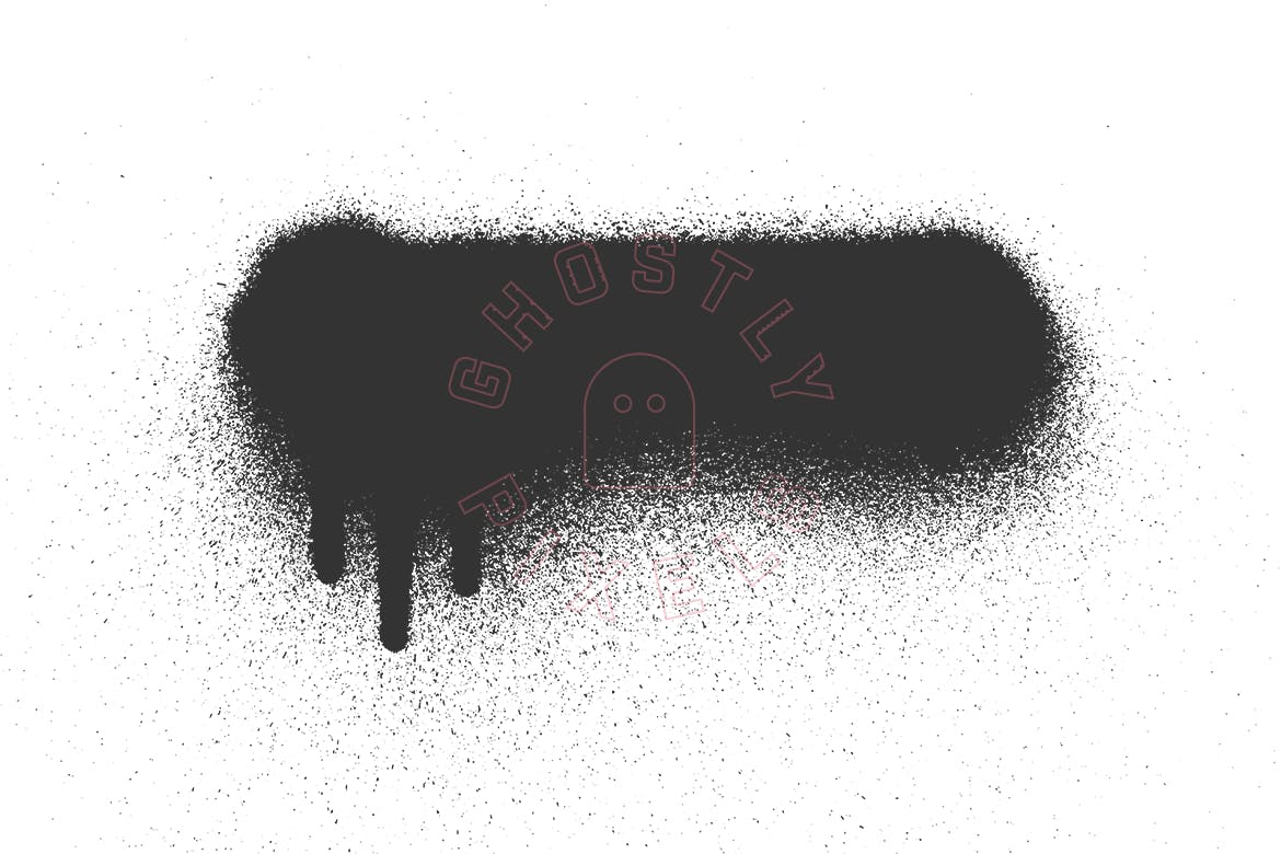 喷漆滴墨图案纹理肌理素材 Spray Paint Drip Textures插图(10)