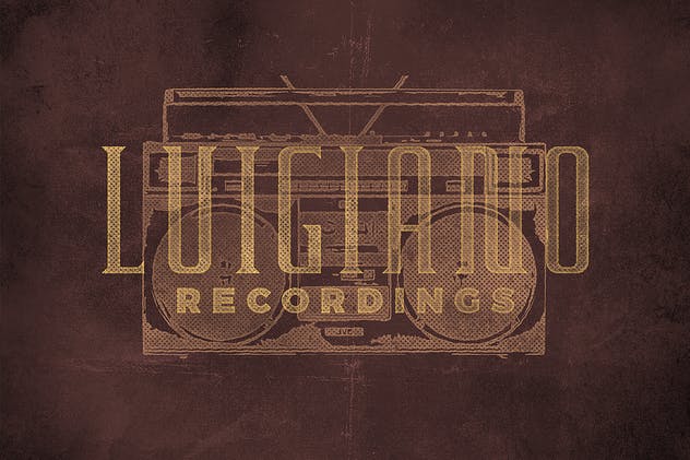 复古半色调凸版纹理效果PSD模板 Vintage Letterpress Texture Effects插图(9)