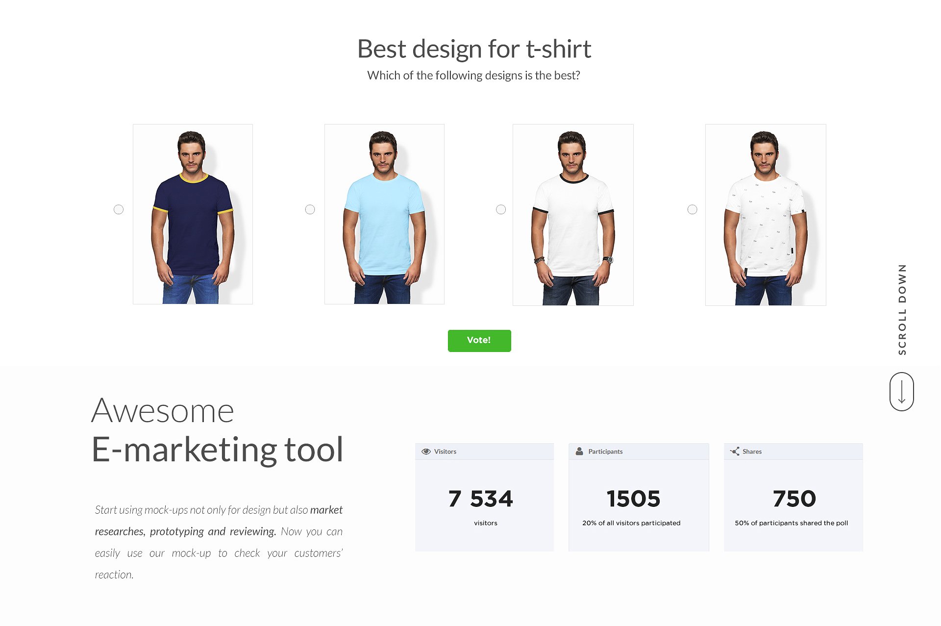 时尚简约男士T恤样机插图(18)