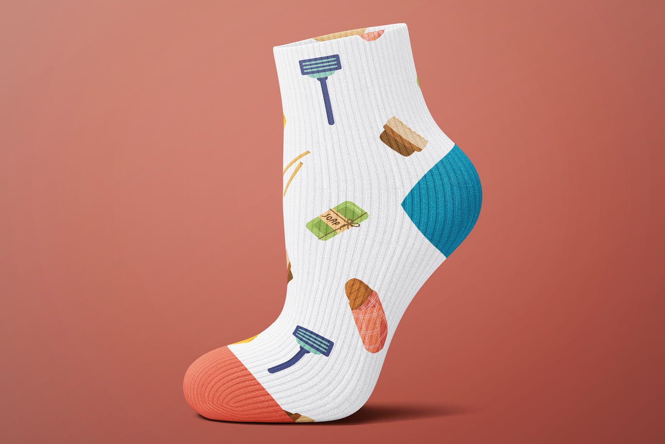 环保餐具环保主义主题无缝图案背景素材库精选 Zero Waste Seamless Patterns插图(3)