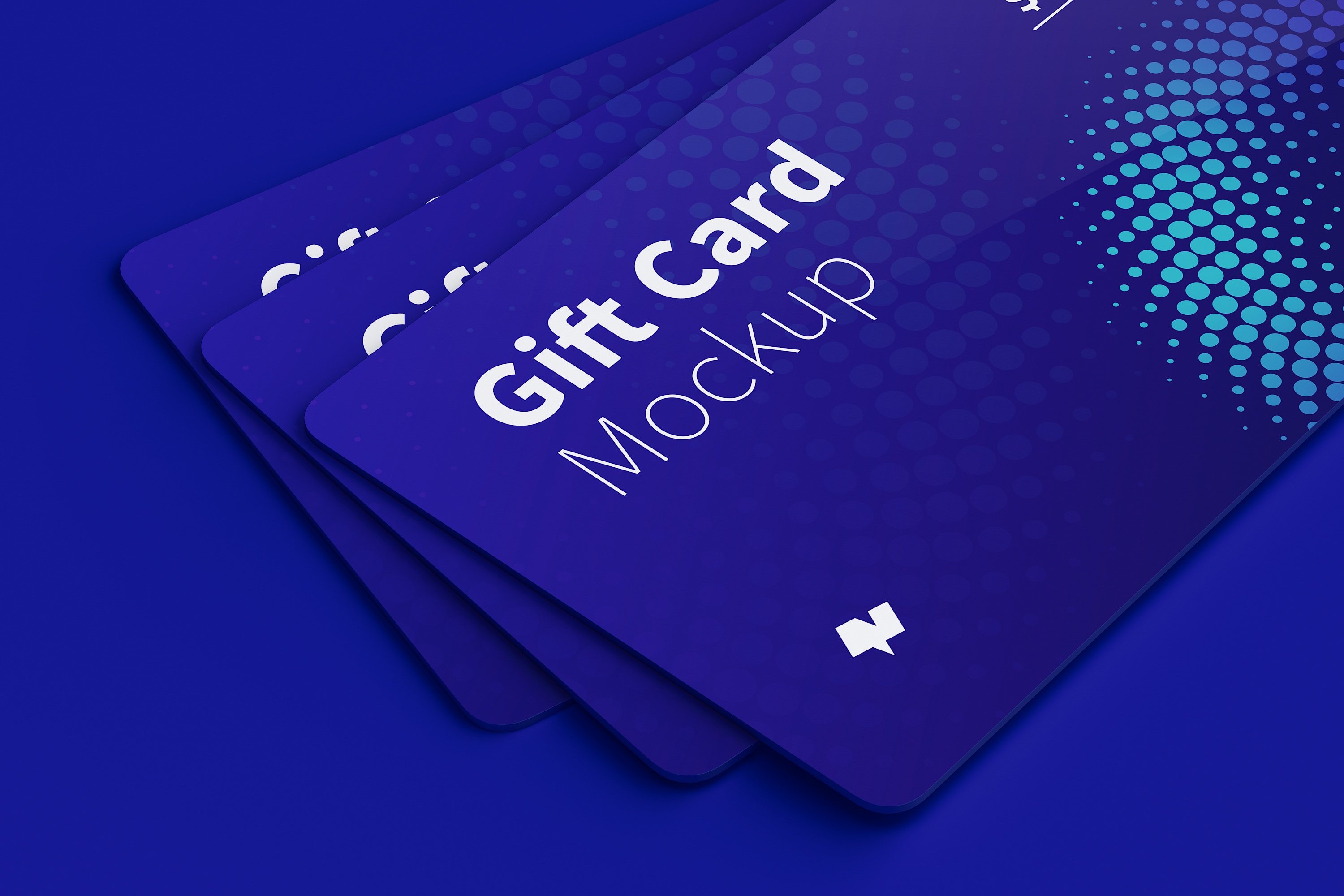 礼品积分卡外观设计样机模板08 Gift Card Mockup 08插图(3)