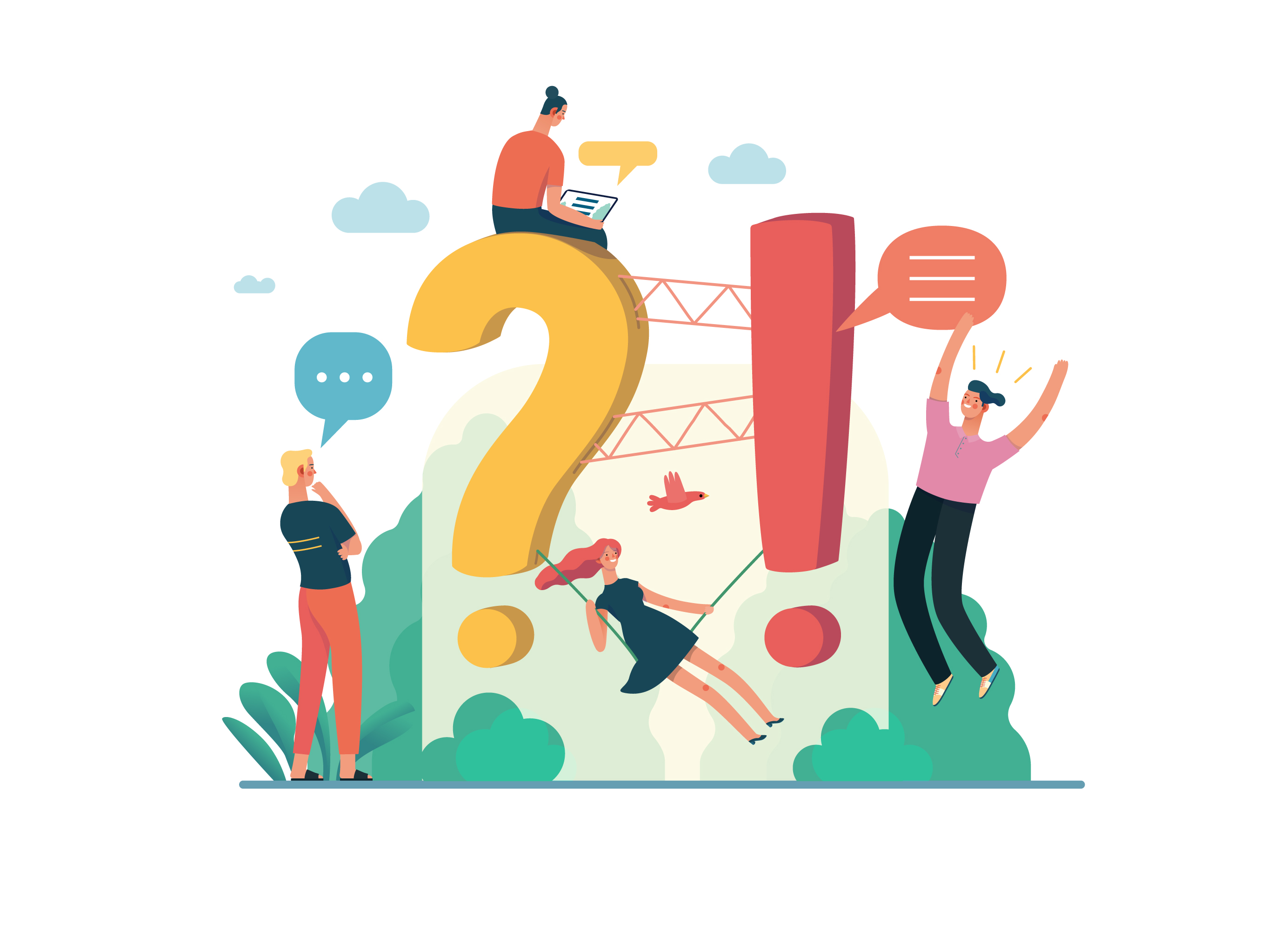 互联网多种商业业务概念扁平化插画下载[Ai]插图(19)