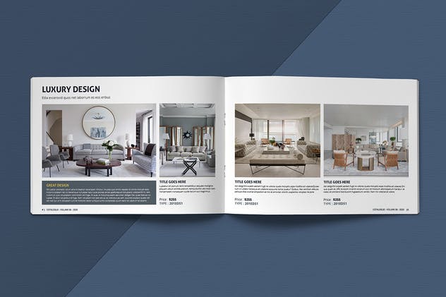 现代简约设计风格横板产品目录设计模板 Modern Catalogue Template插图(3)